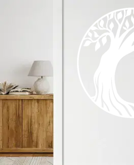 Samolepky na zeď Dřevěný obraz strom života do ložnice