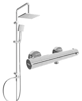 Sprchy a sprchové panely Sprchový set MEXEN Tord - termostatická sprchová baterie Kai chrom