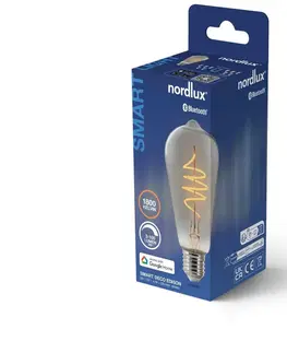 LED žárovky NORDLUX Smart E27 ST64 1800K LED žárovka kouřová 2280022747
