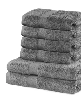 Ručníky Sada 2 osušek a 4 ručníků DecoKing Ginna šedé, velikost 2*70x140+4*50x100