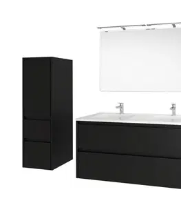 Koupelnový nábytek MEREO Opto, koupelnová skříňka s umyvadlem z litého mramoru 121cm, dub Riviera CN923M