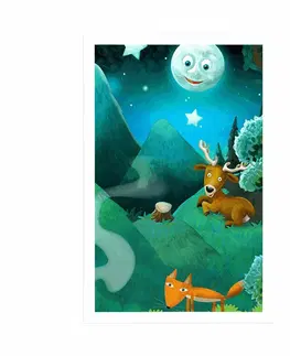 Zvířátka Plakát magický pohádkový les