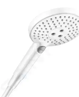 Sprchy a sprchové panely HANSGROHE Raindance Select S Sprchová hlavice 120, 3 proudy, EcoSmart, matná bílá 26531700