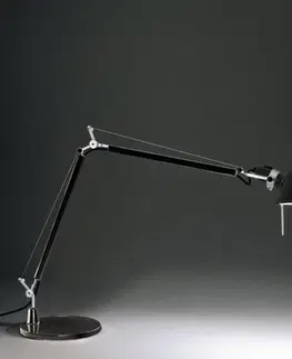 Stolní lampy do kanceláře Artemide TOLOMEO stolní žárovk. černá 220V bez podstavce A004430