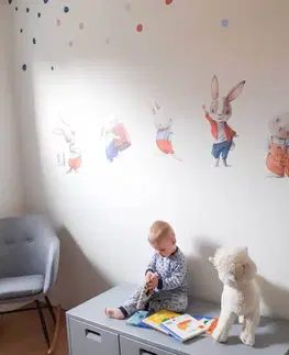Samolepky na zeď Dětské samolepky na zeď - Malí králíčci z pohádky