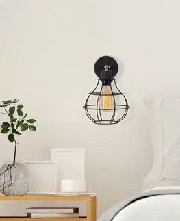 Lampy a lampičky Nástěnná lampa FELLINI černá