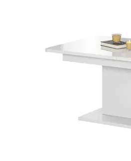 Jídelní stoly HALMAR Rozkládací jídelní stůl Seti bílý