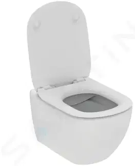 Záchody GEBERIT Kombifix Set předstěnové instalace, klozetu a sedátka Ideal Standard Tesi, tlačítka Sigma20, Rimless, SoftClose, bílá/chrom 110.302.00.5 NE4