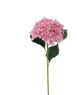Květiny Umělá hortenzie, v. 52 cm, růžová