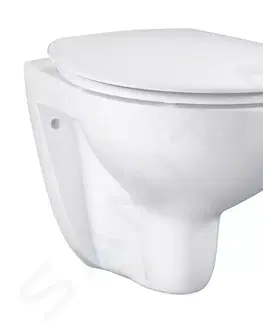 Záchody GROHE Bau Ceramic Závěsné WC se sedátkem SoftClose, rimless, alpská bílá 39351000