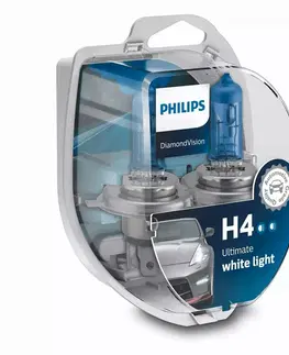 Autožárovky Philips H4 12V 60/55W P43t DiamondVision 2ks 12342DVS2