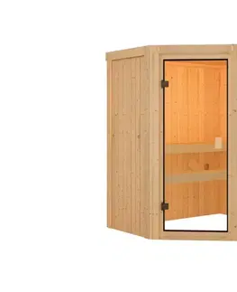 Sauny Interiérová finská sauna 170 x 151 cm Dekorhome