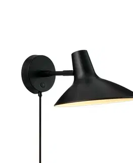 Nástěnné lampy ve skandinávském stylu NORDLUX Darci Short nástěnné svítidlo černá 2320221003