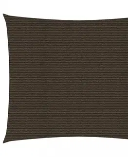Stínící textilie Stínící plachta obdélníková HDPE 2,5 x 3 m Dekorhome Šedohnědá taupe