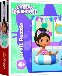 Hračky puzzle TREFL - Puzzle 60 - Gabby u bazénu / Universal Gabby's Dollhouse