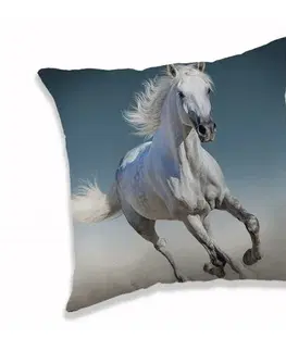 Polštáře Jerry Fabrics Polštářek White horse, 40 x 40 cm