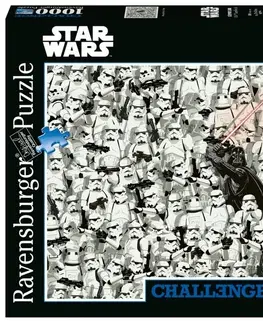 Hračky puzzle RAVENSBURGER - Challenge Puzzle: Star Wars 1000 dílků