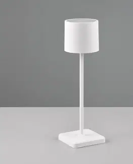 Stolní lampy Reality Leuchten LED stolní lampa Fernandez, stmívač a CCT bílá
