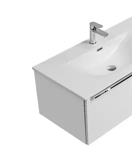 Koupelnový nábytek Comad Umyvadlová skříňka Leonardo 82-90-B 1S bílá