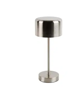 Stolni lampy Moderne tafellamp staal oplaadbaar - Poppie