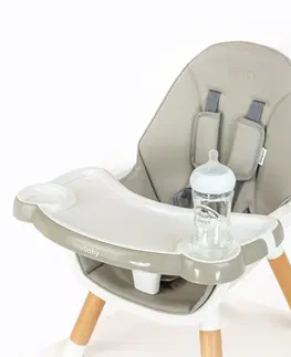 Dekorace do dětských pokojů New Baby Jídelní židlička Grace 3v1 šedá, 61 x 101 x 61 cm