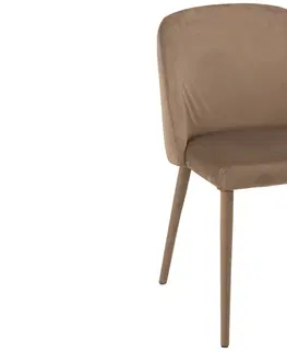 Jídelní stoly Hnědá jídelní židle Charlotte - 58*80*51 cm J-Line by Jolipa 15398