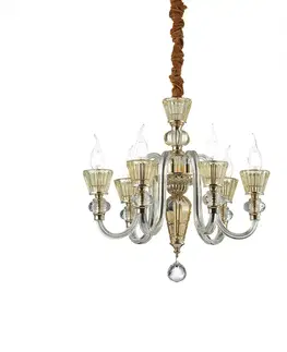 Designová závěsná svítidla Závěsný lustr Ideal Lux Strauss SP6 140605