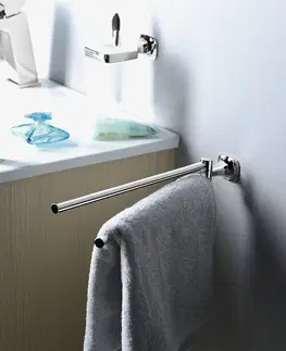 Koupelnový nábytek SAPHO AIDA dvojitý držák ručníků otočný 320, chrom AI021