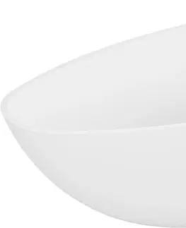 Vany MEXEN Imola volně stojící vana litý mramor 160 x 81 cm, bílá lesk 57281608010