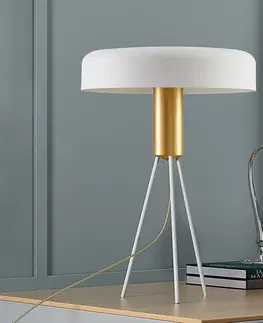 Stolní lampy Lucande Lucande Filoreta stolní lampa v bílém provedení