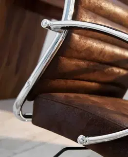 Kancelářské židle LuxD Kancelárska stolička Boss Vintage hnedá