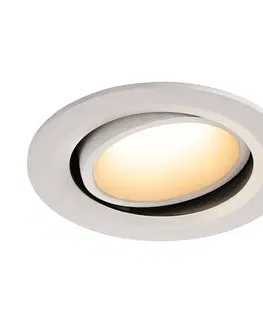 LED podhledová svítidla SLV BIG WHITE NUMINOS MOVE DL L vnitřní LED zápustné stropní svítidlo bílá/bílá 3000 K 55° otočné a výkyvné 1003668