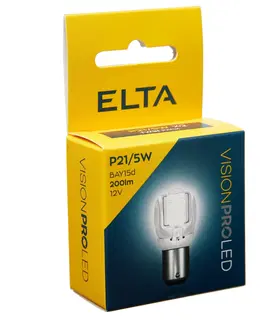 Autožárovky Elta 12V LED žárovka P21/5W BAY15d 200lm sada 2 ks EB8060TR