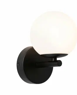 LED nástěnná svítidla PAULMANN Selection Bathroom LED nástěnné svítidlo Gove IP44 3000K 230V 5W černá mat/satén