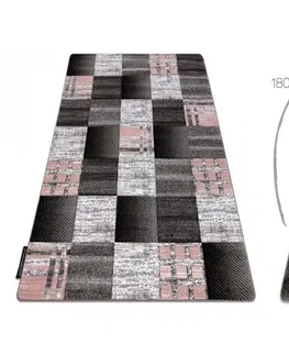 Koberce a koberečky Dywany Lusczow Kusový koberec ALTER Siena čtverce mřížka šedý, velikost 140x190