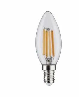 LED žárovky PAULMANN LED svíčka 6,5 W E14 čirá teplá bílá 286.43 P 28643