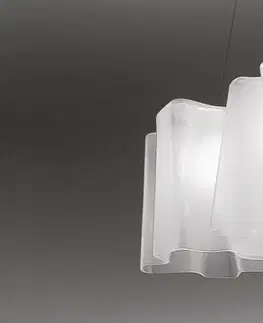 Designová závěsná svítidla Artemide LOGICO závěs.MULT.3X120° hedváb. povrch 0454020A