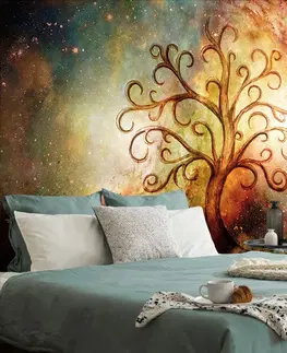Samolepící tapety Samolepící tapeta strom života s abstrakcí vesmíru