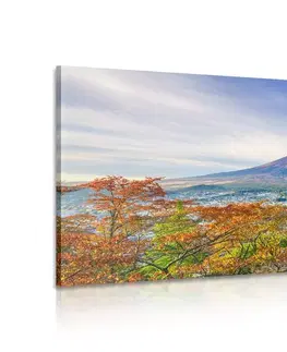 Obrazy přírody a krajiny Obraz výhled na Chureito Pagoda a horu Fuji