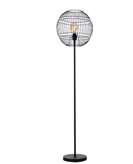 Stojaci lampy Moderne vloerlamp zwart - Sphaera