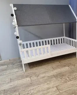Postele ArtGapp Dětská postel HOUSE | bílá