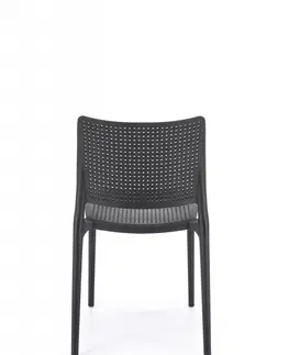 Jídelní sety Stohovatelná jídelní židle K514 Halmar Oranžová