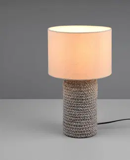 Stolní lampy Reality Leuchten Keramická stolní lampa Mala, Ø 22 cm