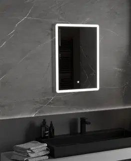 Koupelnová zrcadla MEXEN Navia zrcadlo s osvětlením 50 x 70 cm, LED 6000K, 9803-050-070-611-00