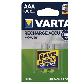 Baterie primární VARTA Varta 5703301402 - 2 ks Nabíjecí baterie RECHARGE  AAA  1,2V 