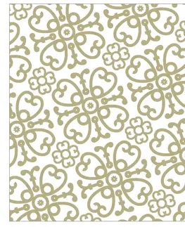 Ubrousky Bílo-zlaté papírové ubrousky Ornament - 33*33 cm (20ks) J-Line by Jolipa 5288