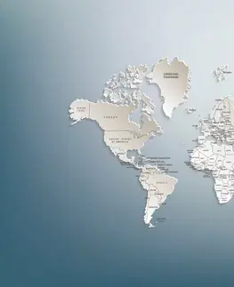 Tapety mapy Tapeta mapa světa v originálním provedení