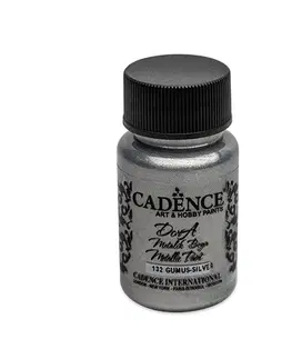 Hračky CADENCE - Barva akrylová Cadence D.Metalic, stříbrná, 50 m