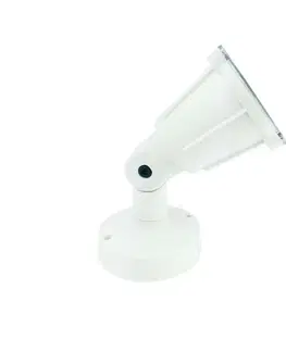 Venkovní reflektory ACA Lighting bílé bodové svítidlo LIGHT230V IP54 GU10 KERTGU10W