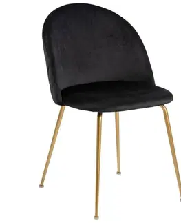 Židle do jídelny Luxusní Židle Louise Černá